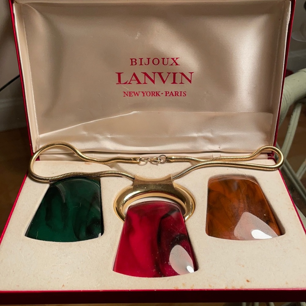 VTG Lanvin Interchangeable Resin Pendant Set